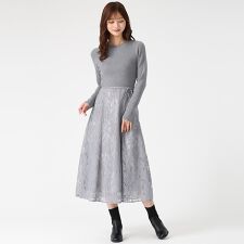 ミッシュマッシュ(MISCH MASCH)の2025秋冬新作 ラメレースニットドッキングワンピース