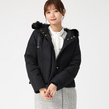 ミッシュマッシュ(MISCH MASCH)の2025秋冬新作 グログランリボンフードショートダウン