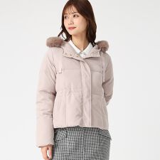 ミッシュマッシュ(MISCH MASCH)の2025秋冬新作 グログランリボンフードショートダウン