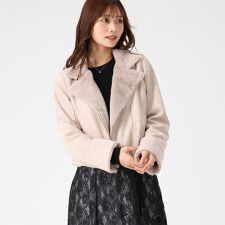 ミッシュマッシュ(MISCH MASCH)の2025秋冬新作 ファー付きスエードライダースジャケット