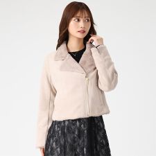 ミッシュマッシュ(MISCH MASCH)の2025秋冬新作 ファー付きスエードライダースジャケット