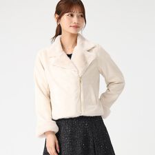 ミッシュマッシュ(MISCH MASCH)の2025秋冬新作 ファー付きスエードライダースジャケット