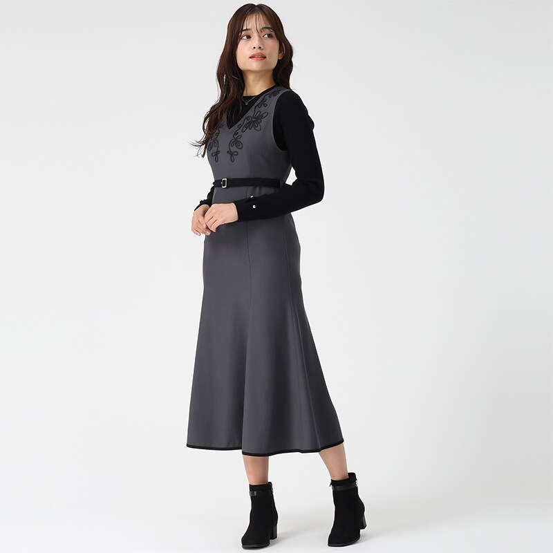 25春夏新作 裾レースキャミワンピース | ミッシュマッシュ(MISCH MASCH