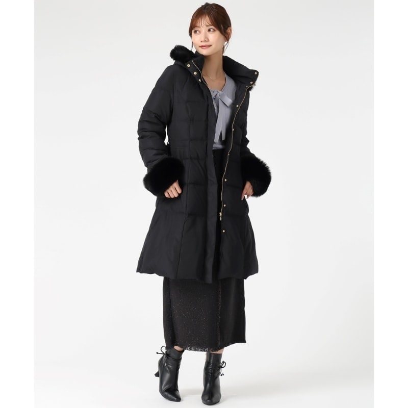 上品リボンと調整ウエストで着映える万能アウター。025秋冬新作