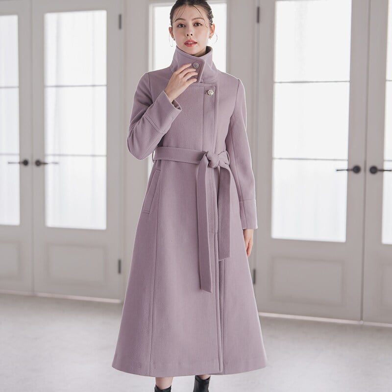 ブローチ付きシャギーロングコート | スナイデル(SNIDEL) | マルイ