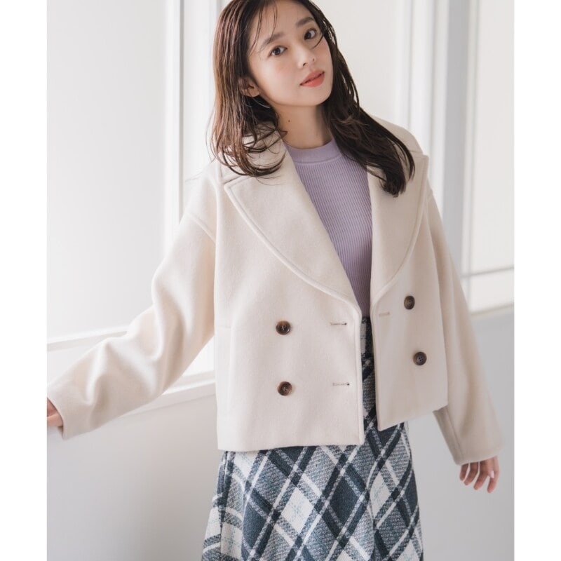 2025秋冬新作 ミニシャギービックカラーコート | ミッシュマッシュ