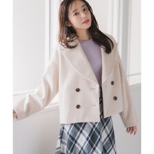 2025秋冬新作 ミニシャギービックカラーコート