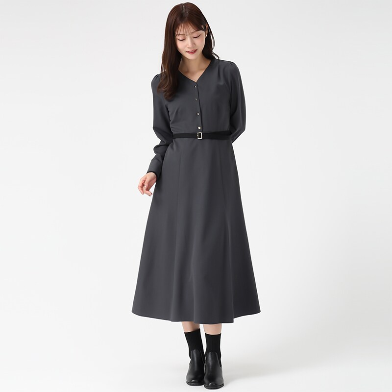 秋冬新作】配色長袖シャツワンピース/MM447423 | ミッシュマッシュ