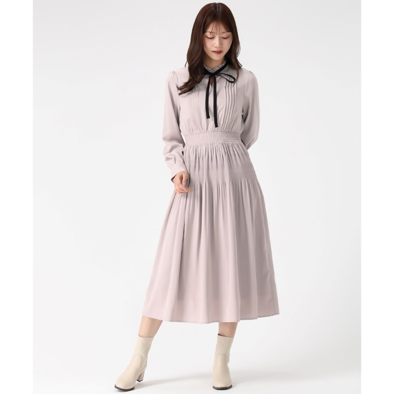 秋冬新作】配色長袖シャツワンピース/MM447423 | ミッシュマッシュ