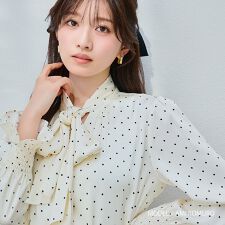 2026春夏新作 ボウタイシャーリングブラウス