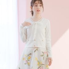 2026春夏新作 レースボウタイニット