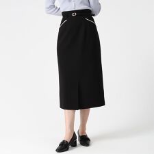 2026春夏新作 ポケット配色ベルト付きタイトスカート