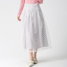 2026春夏新作 スパンコール刺繍スカート