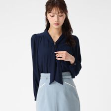 2026春夏新作 リング付き5wayタイブラウス