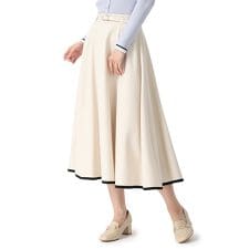 2026春夏新作 裾配色フレアスカート