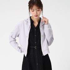 2026春夏新作 グログランリボンダンボールジップパーカー