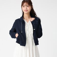 2026春夏新作 グログランリボンダンボールジップパーカー