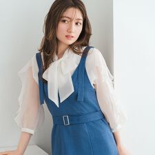 2026春夏新作 Vネックマーメイドジャンスカ