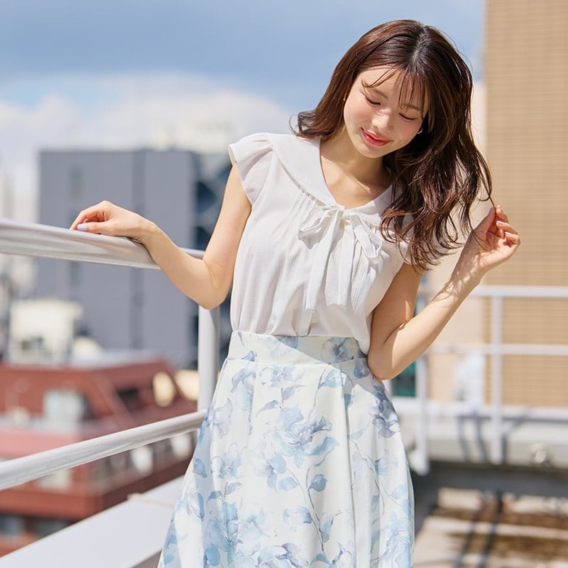 2019SS  cen.   myclozette  セーラーカラーブラウス Te chichi TERRASSE ブラウス シャツ セーラーカラーノースリシャツ