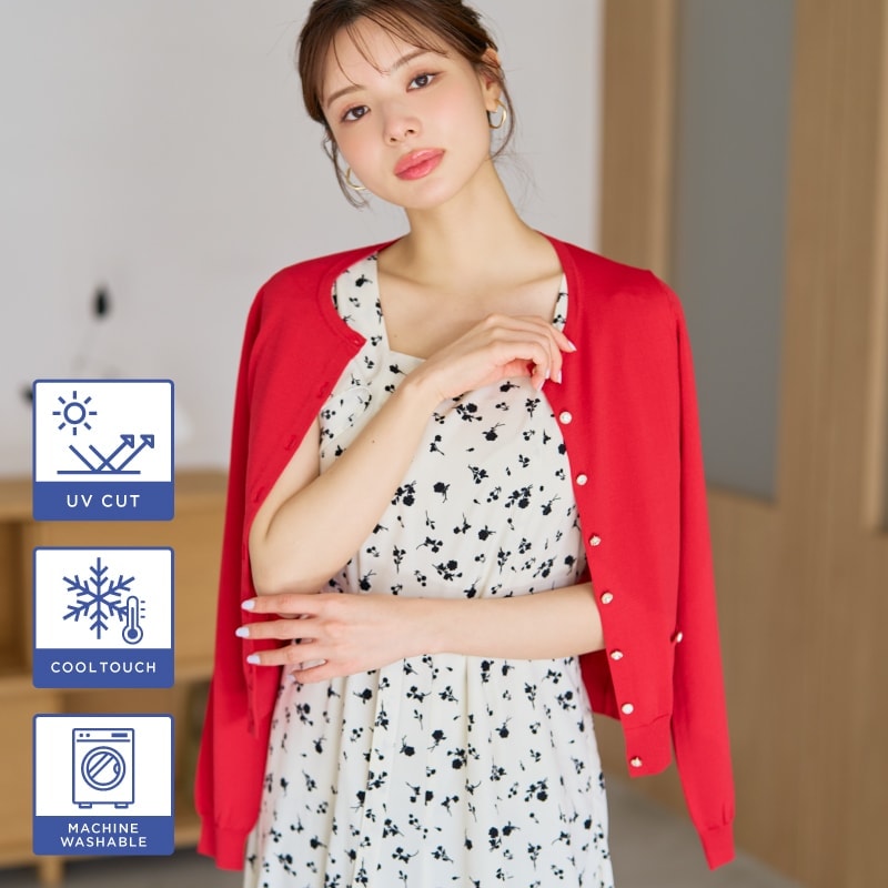 chesty♡フラワービジューカーディガン 売切り 最終お値下げ! Chesty チェスティ フラワーモチーフカーディガン ビジュー ホワイト