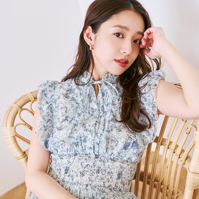 手洗い可】1枚で主役級の華やかフリルワンピ。2026春夏新作 ピコフリル