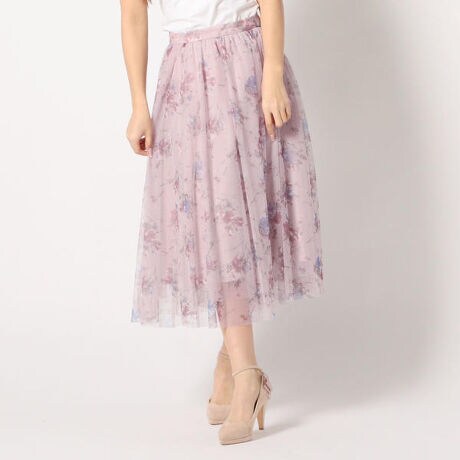 ｗｅｂ限定 チュール花柄ミディースカート ミッシュマッシュ Misch Masch ファッション通販 マルイウェブチャネル