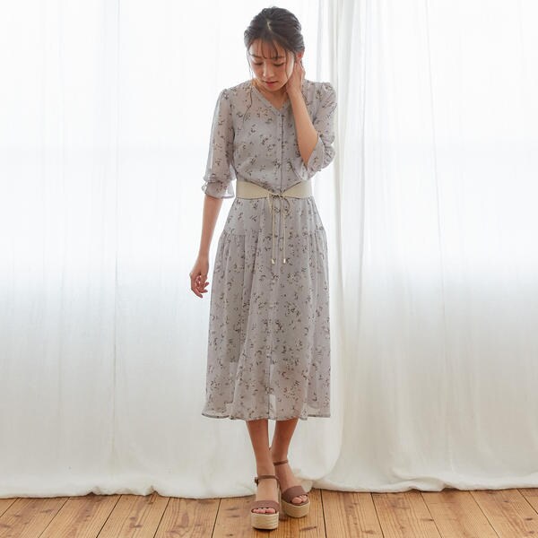 豪奢な Anysis系 花柄シャツワンピース 新品 ミッシュマッシュ ロングワンピース Texasmexicobridges Com