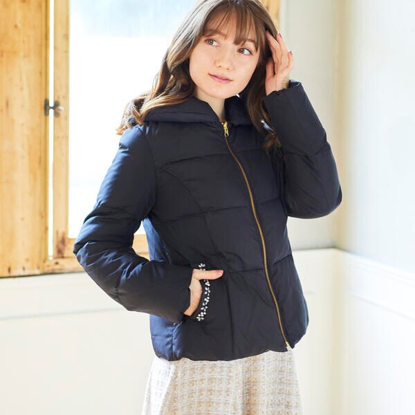 ミッシュマッシュ ショートダウン 黒 S リバーシブルショートダウン | ミッシュマッシュ(MISCH MASCH