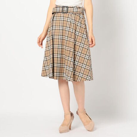 2WAYベルト付チェックスカート | ミッシュマッシュ(MISCH MASCH  