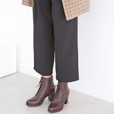 ストーム付きレースアップアンクルブーツ/21463