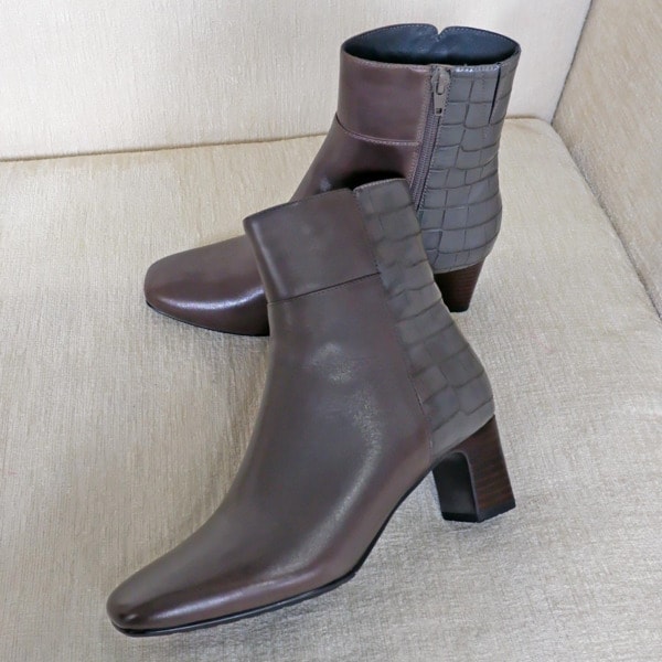 防滑】クロコミドルブーツ/16256 | モードカオリ(MODE KAORI) | マルイ