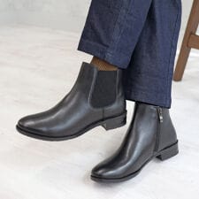 【本革】【防滑】ショートサイドゴアブーツ/21472