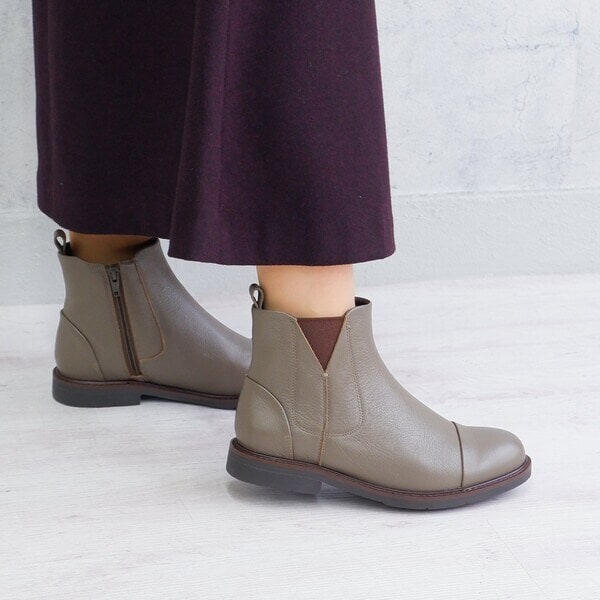 HIMIKO ショートブーツ SALE/20％OFF】【撥水】【卑弥呼】サイドVカットショートブーツ
