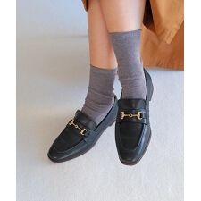 【本革】ラウンドビットローファー/6296