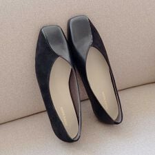 【本革】アシンメトリーVカットシューズ/6746