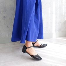 ストラップ編み込みセパレートサンダル
