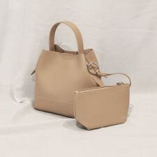 カシュカシュ cachecache / シボ合皮ミニバゲットバッグ