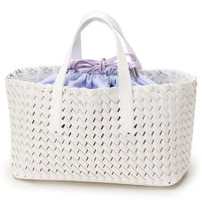 カシュカシュ cachecache / コードかがり横長トートバッグ