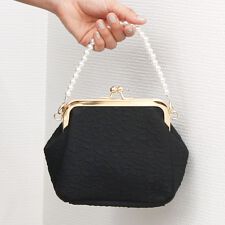 カシュカシュ cachecache / 2wayパールハンドル付きがま口パーティバッグ