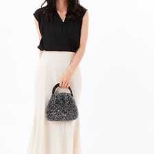 カシュカシュ(cache cache)のカシュカシュ cachecache / プラ手ハンドルキラキラミニ2wayバッグ