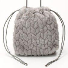 カシュカシュ cachecache / ミンク風カットファー巾着ミニバッグ