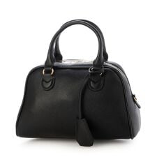 カシュカシュ(cache cache)のカシュカシュ cachechche / シボフェイクレザー2wayボストンバッグ