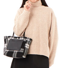 VERYコラボ カシュカシュ cachecache / ウールリバーシブルチェックトートバッグ