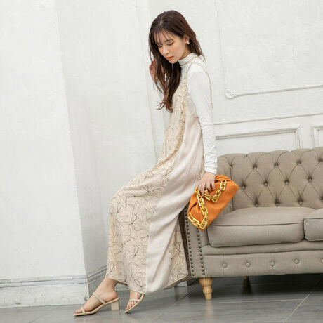 異素材キャミワンピース ビッキー Vicky ファッション通販 マルイウェブチャネル Cb001 402 00 01