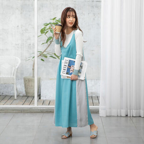 異素材キャミワンピース ビッキー Vicky ファッション通販 マルイウェブチャネル Cb001 402 00 01