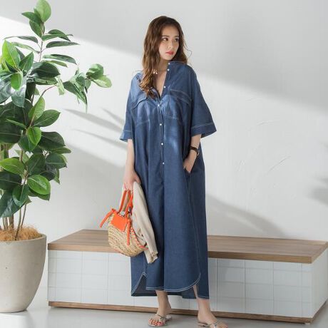 ｄｅｎｉｍシャツワンピース 洗濯機で洗える ビッキー Vicky ファッション通販 マルイウェブチャネル Cb003 128 58 01