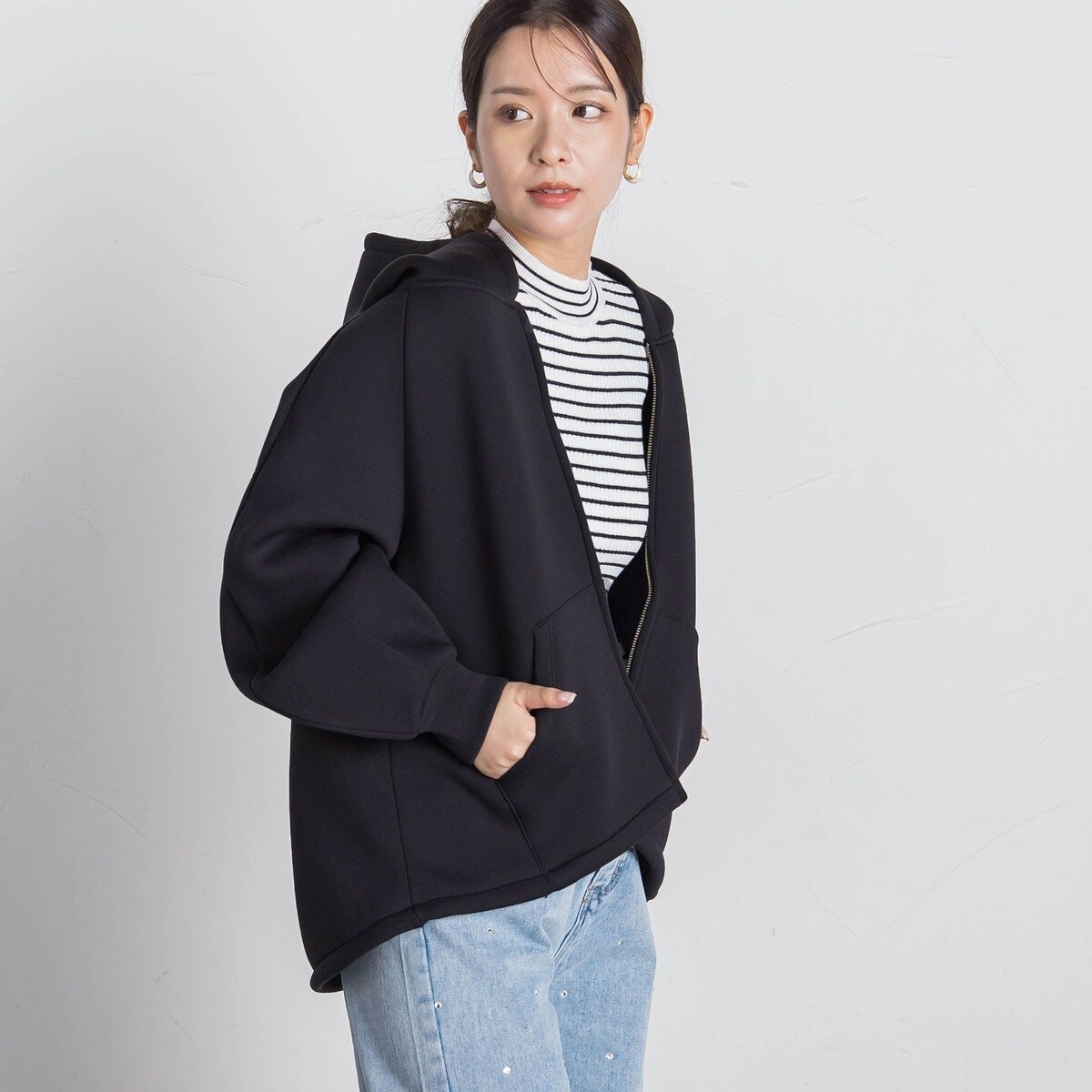 ストレッチダンボールパーカー≪手洗い可能≫ | ビッキー(VICKY