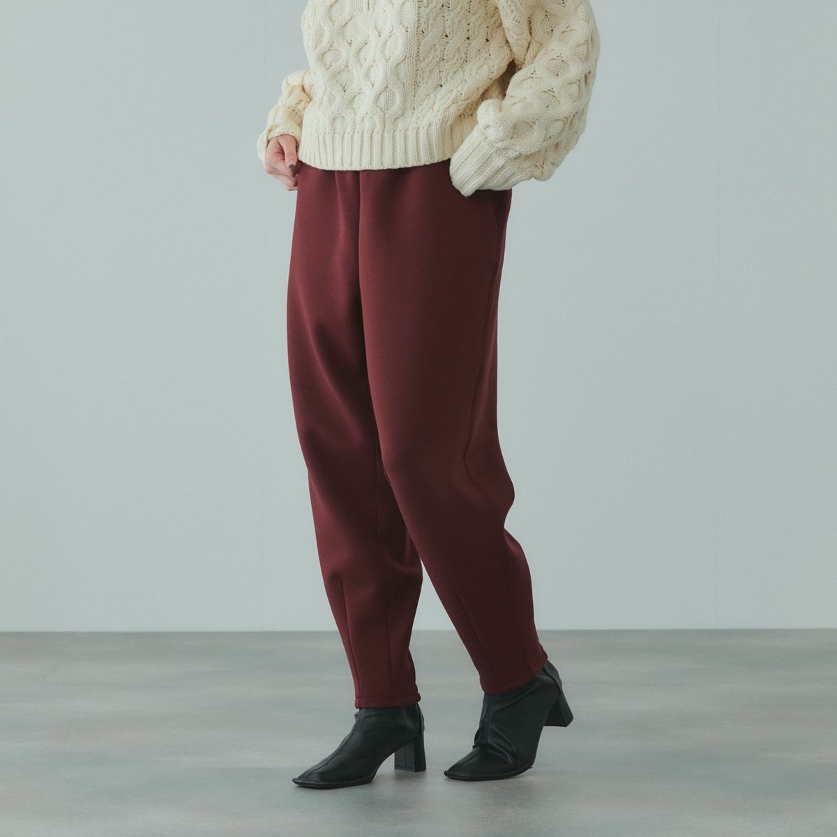 スポンディッシュバレルレッグパンツ≪手洗い可能≫