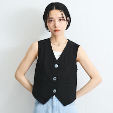 リネンライクジレ≪セットアップ対応/手洗い可能≫