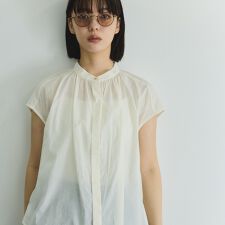 ローンギャザータックブラウス≪洗濯機で洗える≫